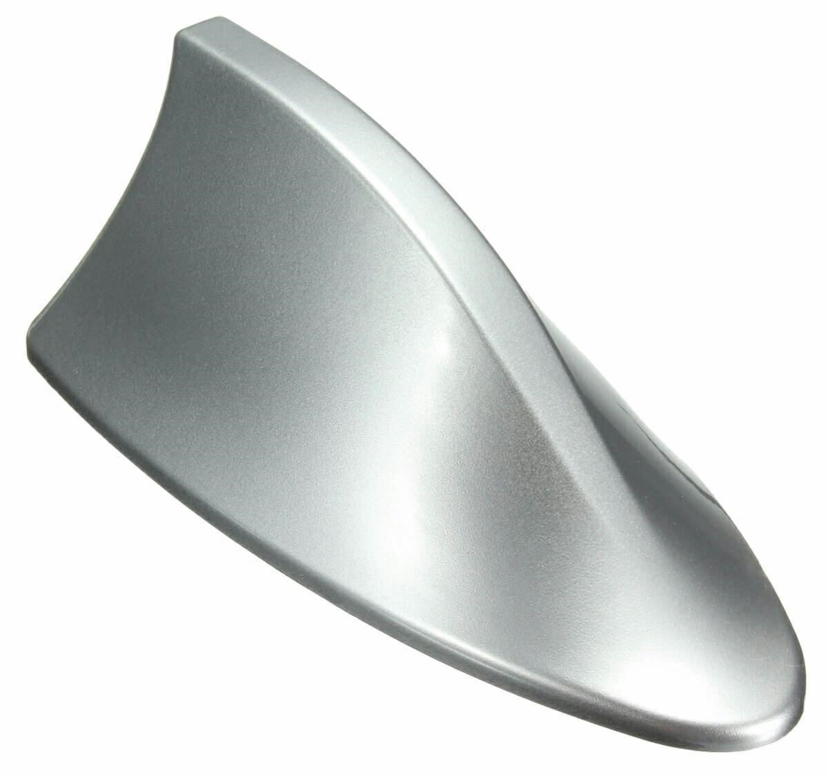 Antena auto AM/FM shark tail, prindere autoadeziva, 17 x 7,5 x 6,5cm, argintiu - imagine 4